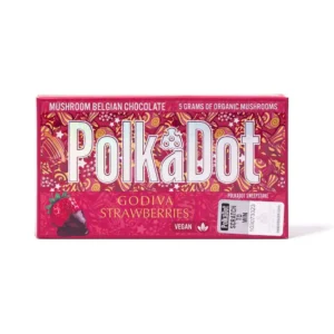 Polkadot Godiva Strawberries Dark Chocolate Bar