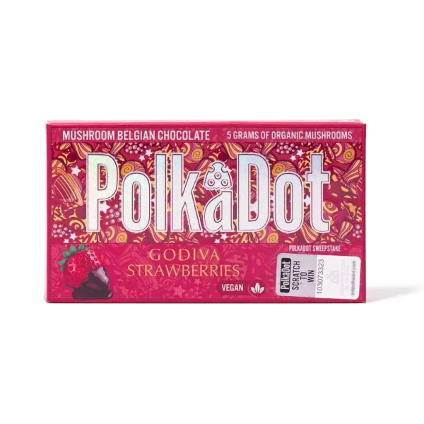 Polkadot Godiva Strawberries Dark Chocolate Bar